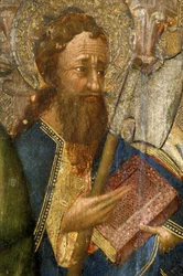 Picardie 081 - Laon - Museum - „Die Apostel“ (Detail) - Meister der Stunden von Rohan - Ölmalerei auf Eiche aus dem 15. Jahrhundert